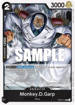 Monkey.D.Garp (115) card from Paramount War
