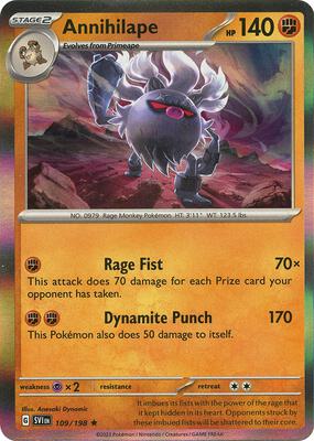 Annihilape card from SV01: Scarlet & Violet Base Set