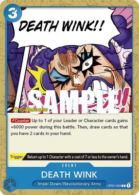 DEATH WINK card from Paramount War Pre-Release Cards