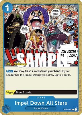 Impel Down All Stars card from Paramount War Pre-Release Cards
