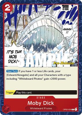 Moby Dick card from Paramount War Pre-Release Cards