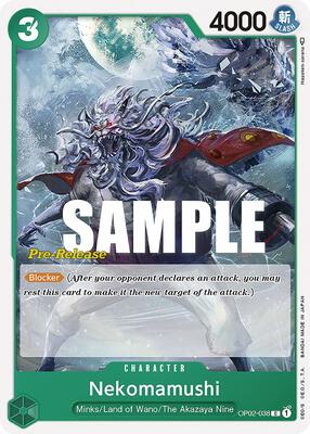 Nekomamushi card from Paramount War Pre-Release Cards