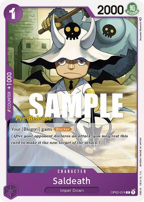 Saldeath card from Paramount War Pre-Release Cards