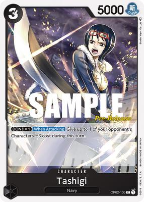 Tashigi card from Paramount War Pre-Release Cards