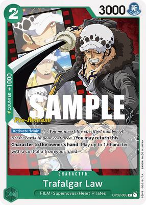 Trafalgar Law card from Paramount War Pre-Release Cards