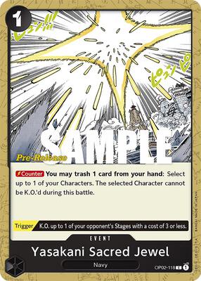 Yasakani Sacred Jewel card from Paramount War Pre-Release Cards