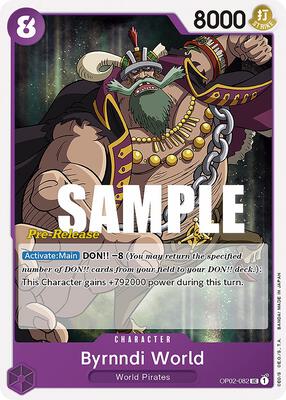Byrnndi World card from Paramount War Pre-Release Cards