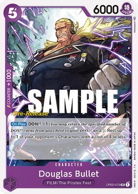 Douglas Bullet card from Paramount War Pre-Release Cards