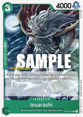 Inuarashi card from Paramount War Pre-Release Cards