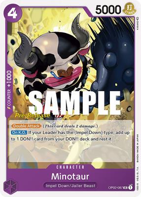Minotaur card from Paramount War Pre-Release Cards