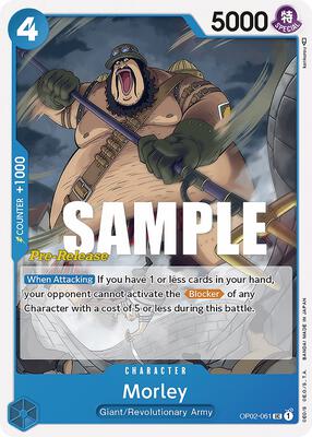 Morley card from Paramount War Pre-Release Cards