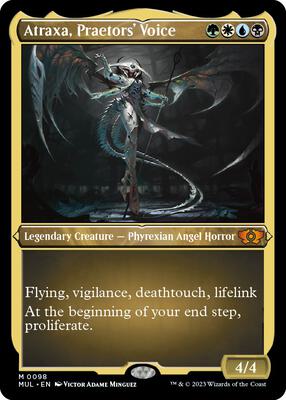 Atraxa, Praetors' Voice (Foil Etched) card from March of the Machine: Multiverse Legends