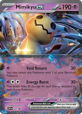Mimikyu ex - 004 card from SV: Scarlet & Violet Promo Cards