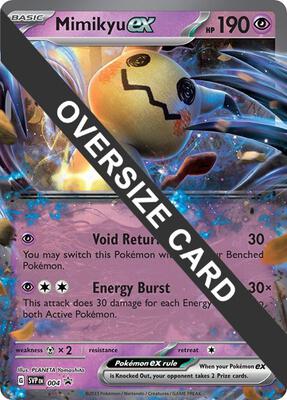 Mimikyu ex card from Jumbo Cards