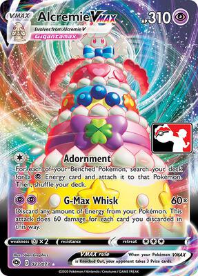 Alcremie VMAX - 023/073 card from Prize Pack Series Cards