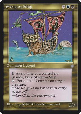 Skeleton Ship card from Ice Age