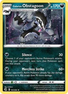 Galarian Obstagoon (Cosmos Holo) card from Miscellaneous Cards & Products