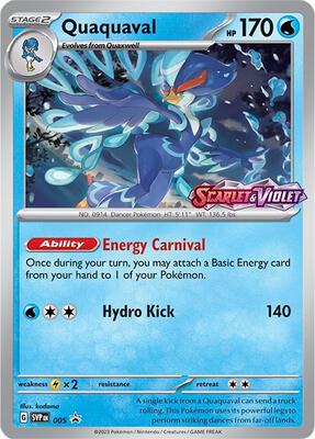 Quaquaval - 005 (Prerelease) card from SV: Scarlet & Violet Promo Cards