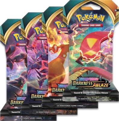 Darkness Ablaze Sleeved Booster Pack Art Bundle [Set of 4] card from SWSH03: Darkness Ablaze