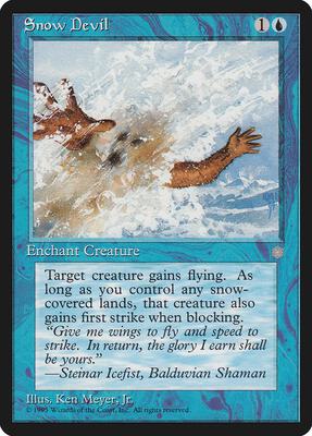 Snow Devil card from Ice Age