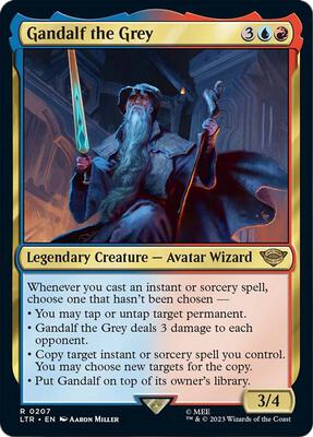 Gandalf the Grey card from Universes Beyond: The Lord of the Rings: Tales of Middle-earth
