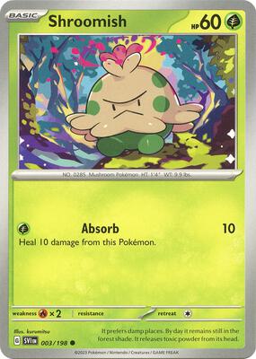 Shroomish card from SV01: Scarlet & Violet Base Set