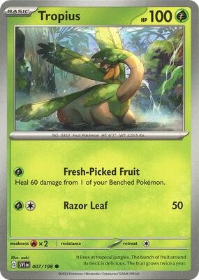 Tropius card from SV01: Scarlet & Violet Base Set