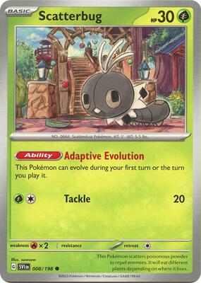 Scatterbug card from SV01: Scarlet & Violet Base Set