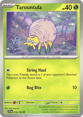 Tarountula - 016/198 card from SV01: Scarlet & Violet Base Set