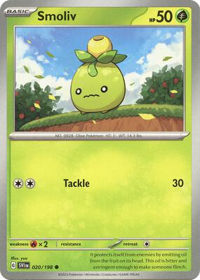 Smoliv - 020/198 card from SV01: Scarlet & Violet Base Set