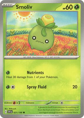 Smoliv - 021/198 card from SV01: Scarlet & Violet Base Set