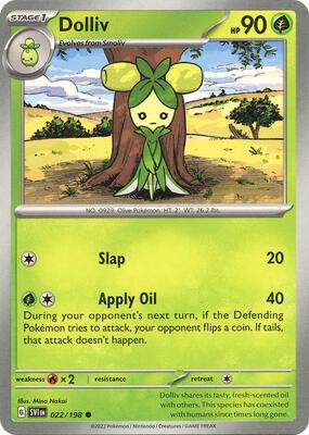 Dolliv - 022/198 card from SV01: Scarlet & Violet Base Set