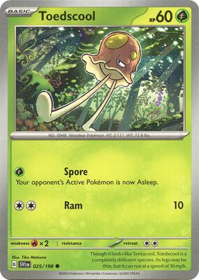 Toedscool - 025/198 card from SV01: Scarlet & Violet Base Set