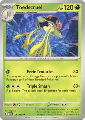 Toedscruel card from SV01: Scarlet & Violet Base Set