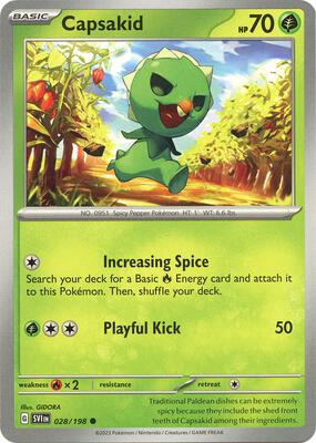 Capsakid - 028/198 card from SV01: Scarlet & Violet Base Set