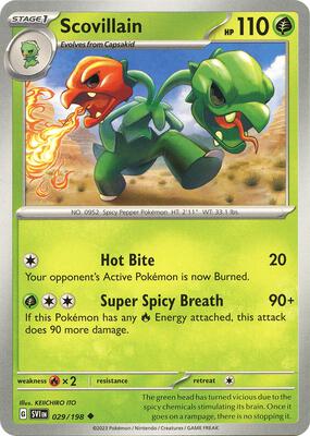 Scovillain - 029/198 card from SV01: Scarlet & Violet Base Set