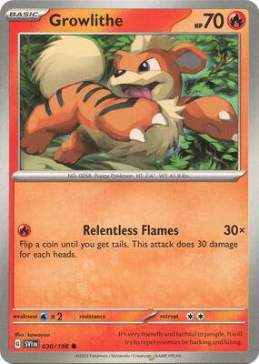 Growlithe - 030/198 card from SV01: Scarlet & Violet Base Set