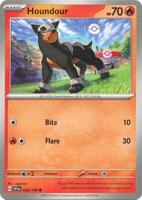 Houndour - 033/198 card from SV01: Scarlet & Violet Base Set