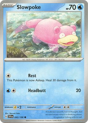 Slowpoke - 042/198 card from SV01: Scarlet & Violet Base Set