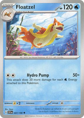 Floatzel card from SV01: Scarlet & Violet Base Set