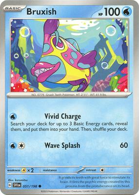 Bruxish card from SV01: Scarlet & Violet Base Set