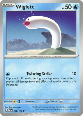 Wiglett - 055/198 card from SV01: Scarlet & Violet Base Set