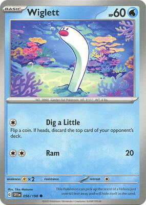 Wiglett - 056/198 card from SV01: Scarlet & Violet Base Set