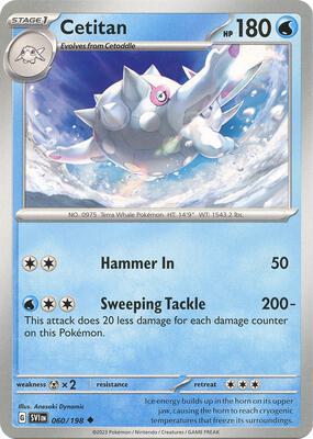 Cetitan card from SV01: Scarlet & Violet Base Set