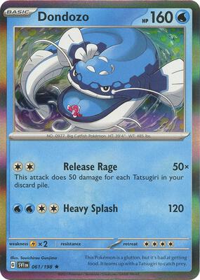 Dondozo - 061/198 card from SV01: Scarlet & Violet Base Set