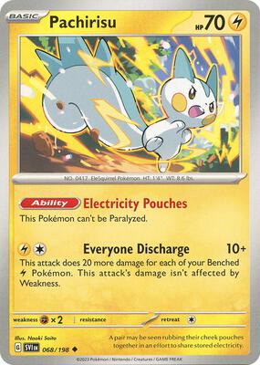 Pachirisu - 068/198 card from SV01: Scarlet & Violet Base Set