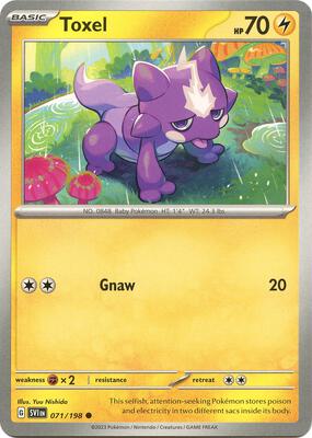 Toxel card from SV01: Scarlet & Violet Base Set