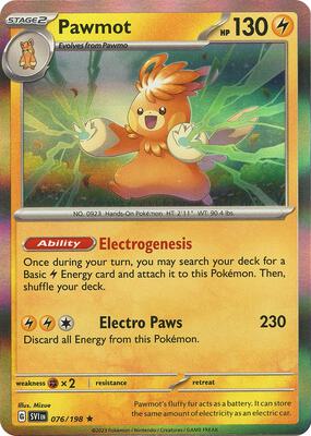 Pawmot - 076/198 card from SV01: Scarlet & Violet Base Set