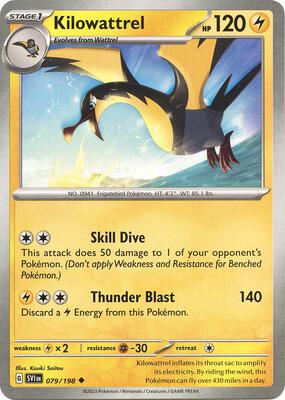 Kilowattrel card from SV01: Scarlet & Violet Base Set
