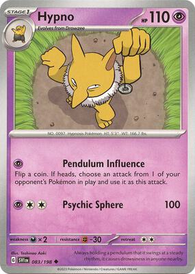 Hypno card from SV01: Scarlet & Violet Base Set
